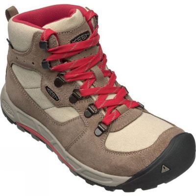 Botas Keen Westward Mid WP Mujer - Beige / Coral - Chile GOQ095312